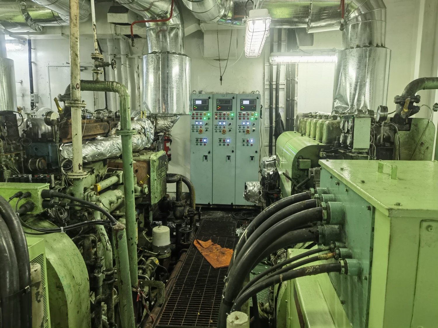 Restored machinery space back in service